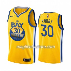 Maglia NBA Golden State Warriors Stephen Curry 30 Nike 2019-20 Statement Edition Swingman - Uomo